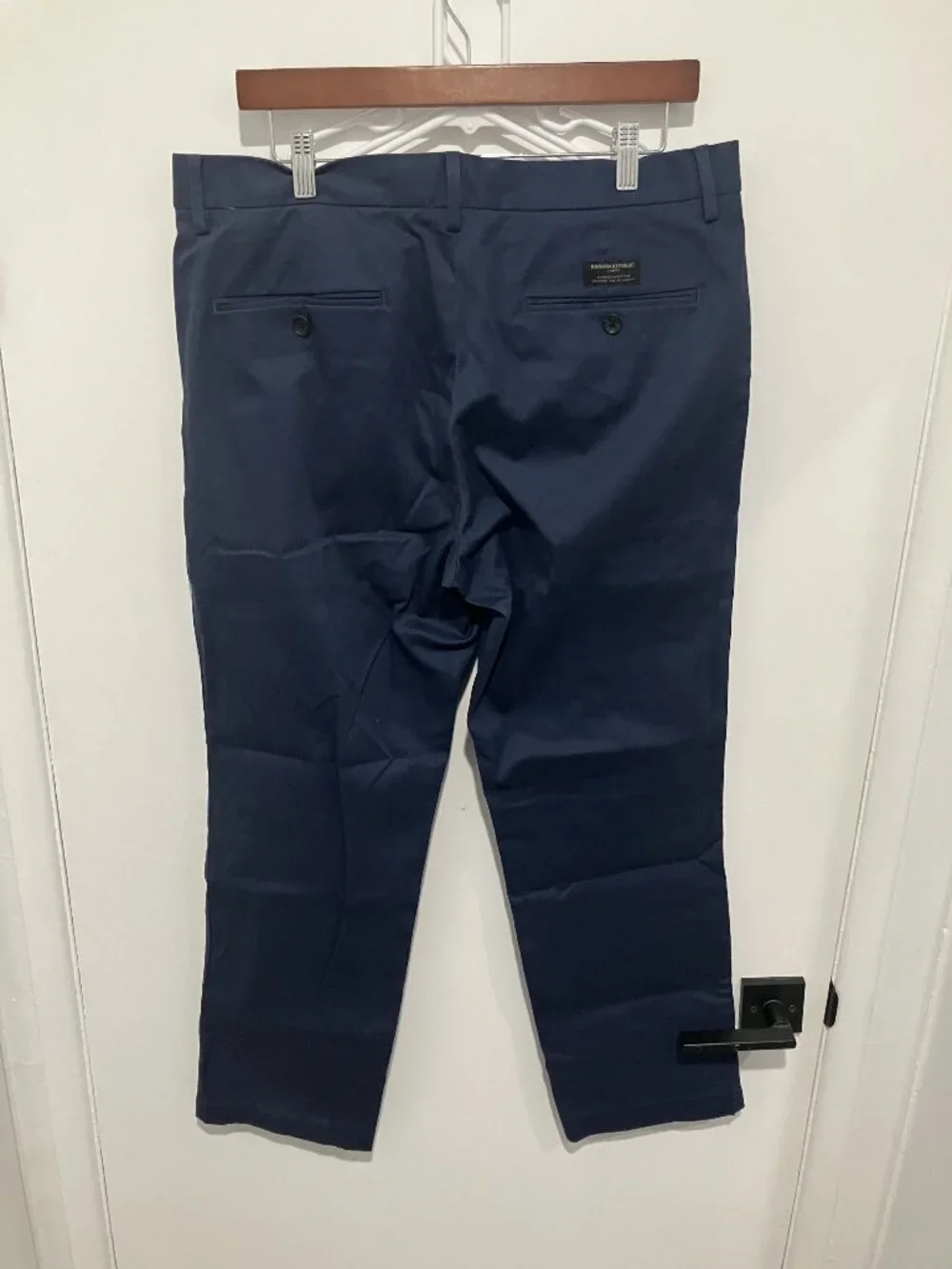 Banana Republic Men's Aiden Slim Fit Rapid Movement Chino, Blue, Size 34x30